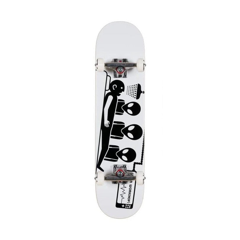 Alien Workshop Abduction Complete Skateboard - White 7'' bottom