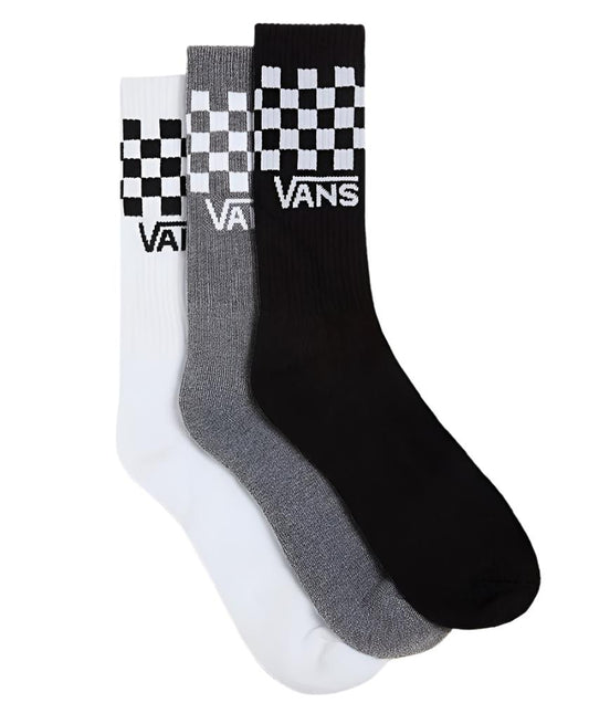 Checkerboard Crew Sock 3 pac
