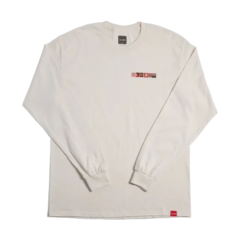 Chocolate Skateboards Flyin' the Chocolate Flags Long Sleeve Tee Cream