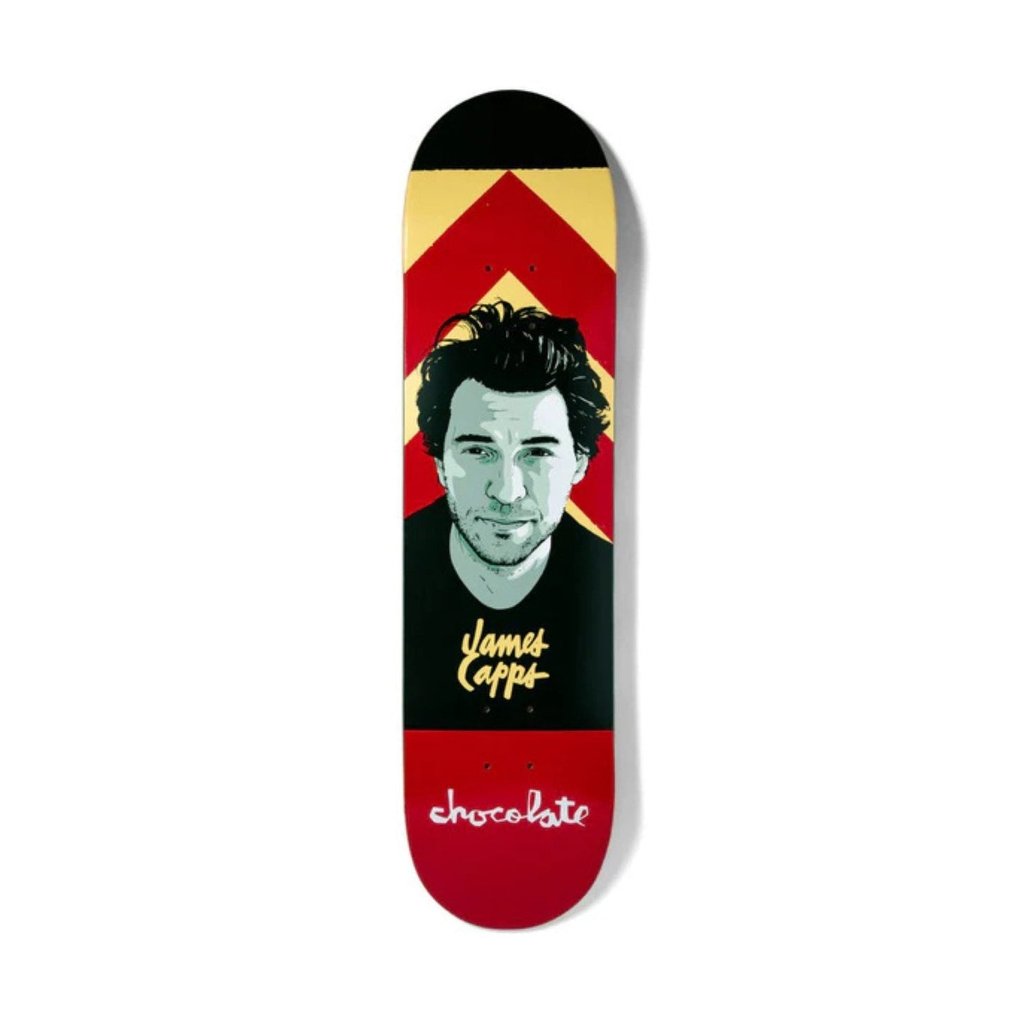 Chocolate Skateboard Deck Hecox Portrait James Capps 8"