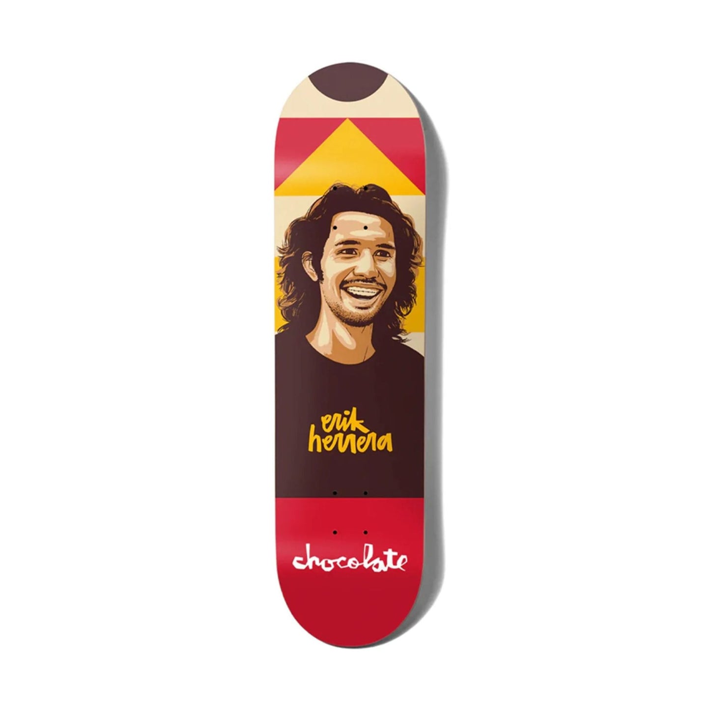Chocolate Skateboard Deck Hecox Portrait Erik Herrera 8.25"
