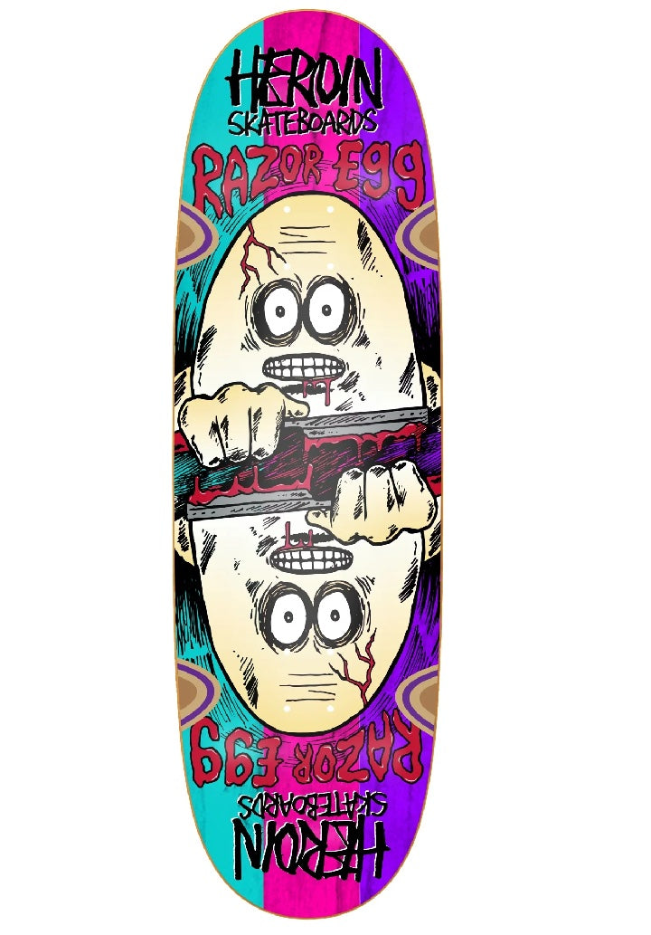 Heroin Skateboards Razor Egg Symmetrical deck