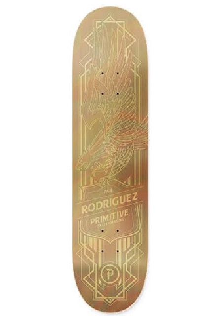 Primitive Paul Rodriguez Eagle Holofoil Gold 8.25 Skateboard Deck