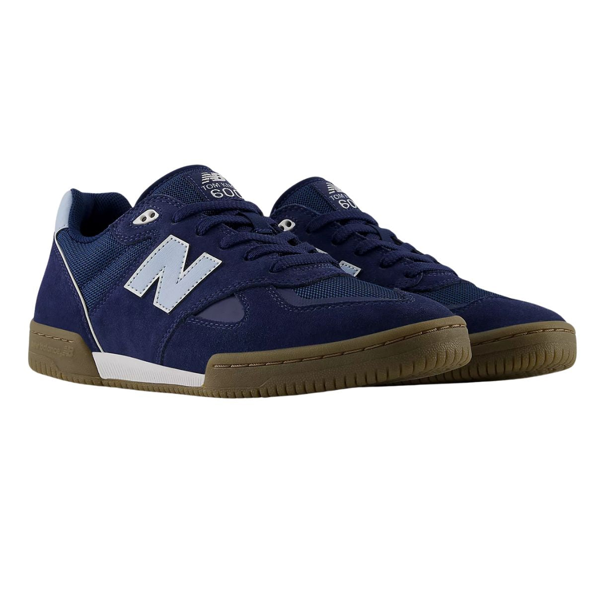 NEW BALANCE NUMERIC 600 SKATE SHOES | TOM KNOX | NAVY / SKY BLUE