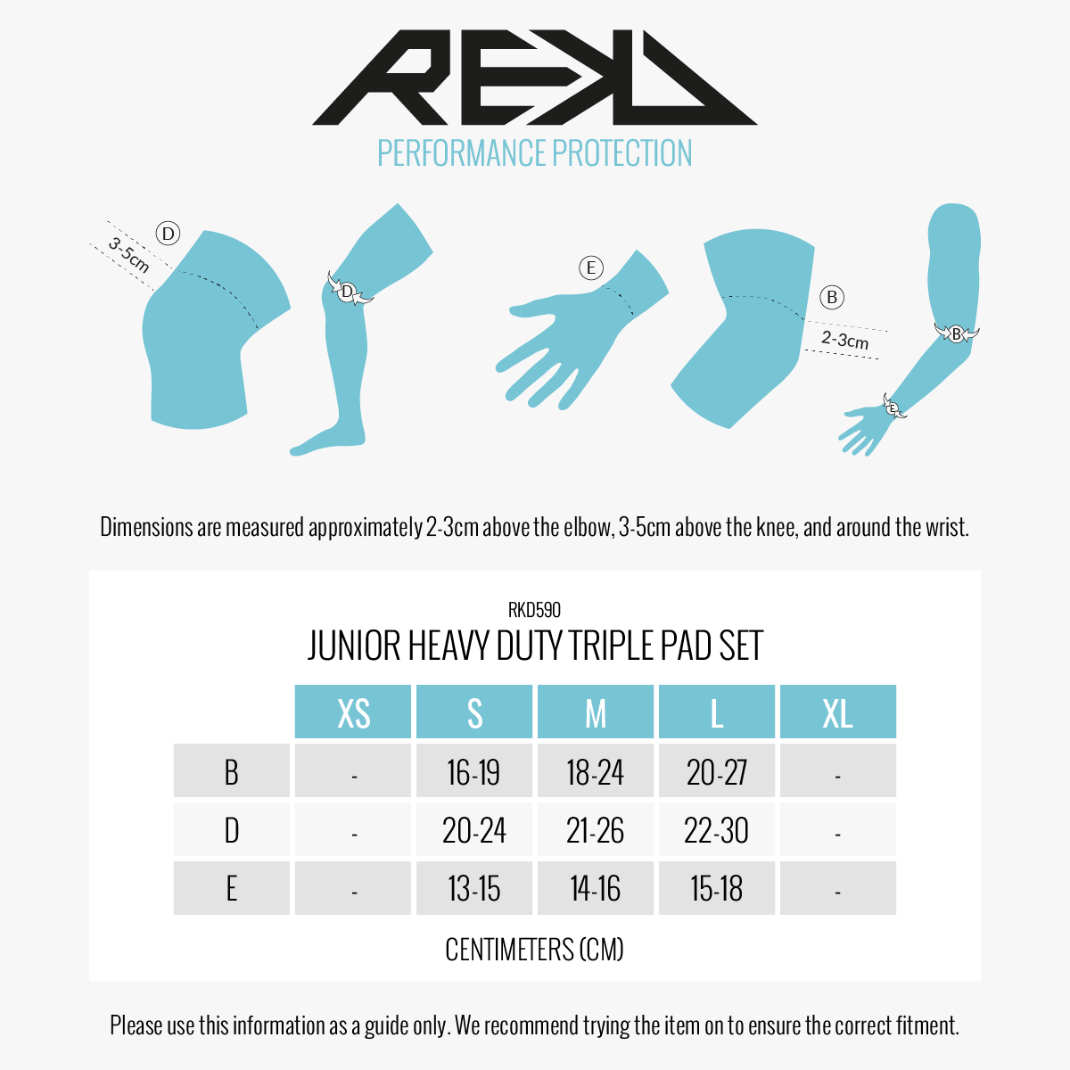 REKD | Junior Heavy Duty Triple Pad Set