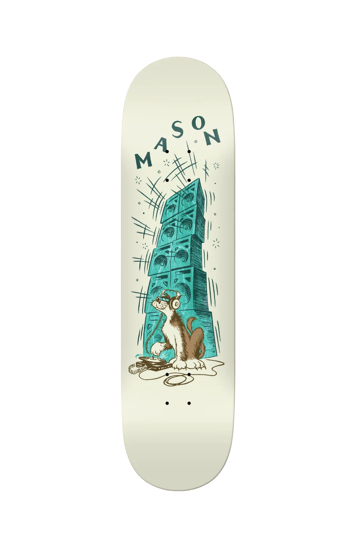 Real | Mason Record Scratch Deck | Cream 8.28”