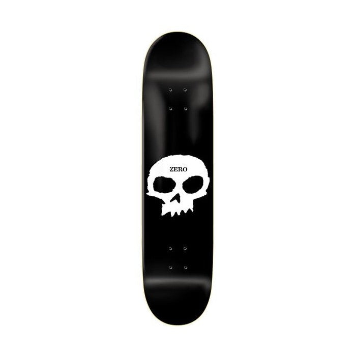 Zero Skateboards | Single Skull Deck | Black/White | 8.375”