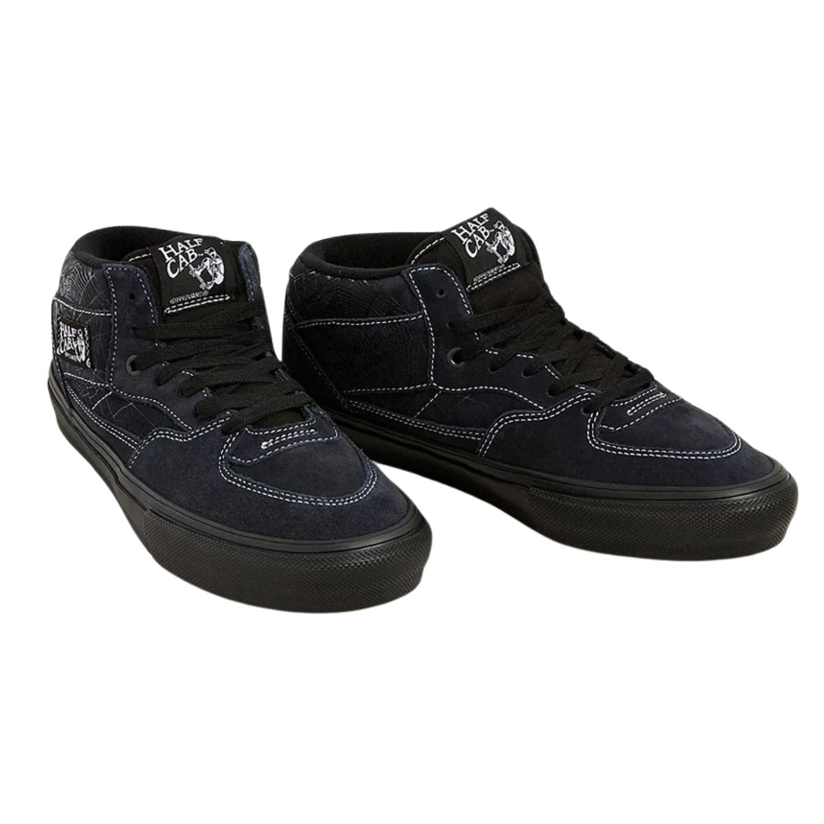 Vans | Half Cab Shoes | Web Dark Grey and Black