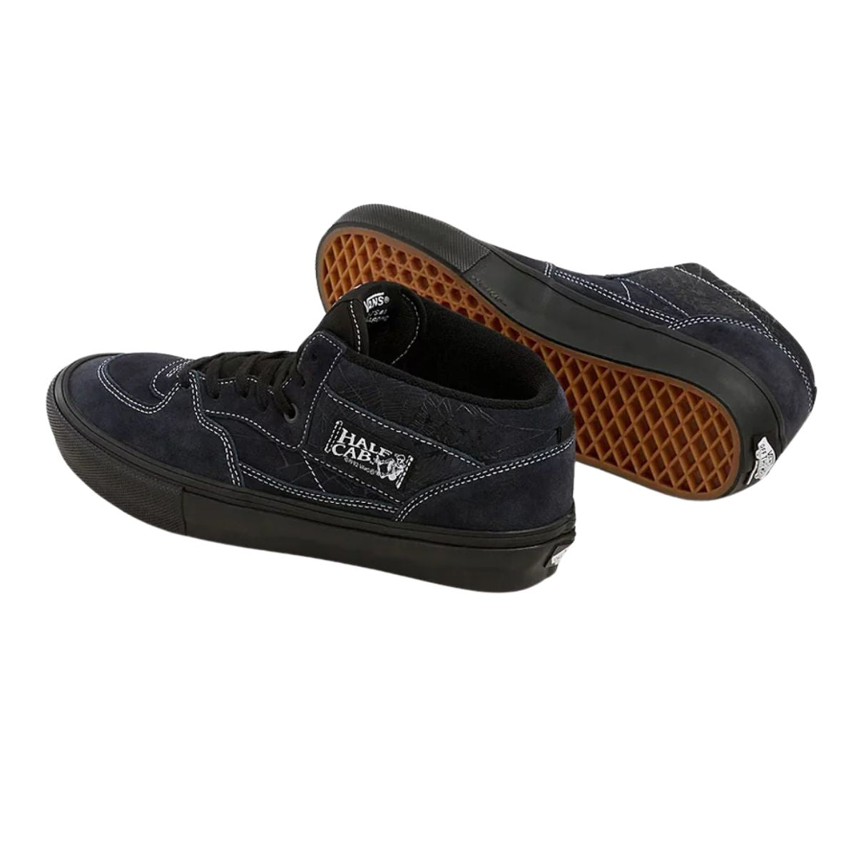Vans | Half Cab Shoes | Web Dark Grey and Black