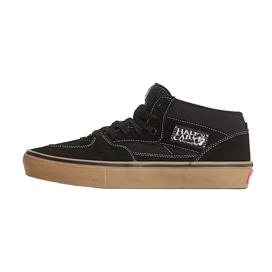 Vans Half Cab Shoes Black Gum White Left