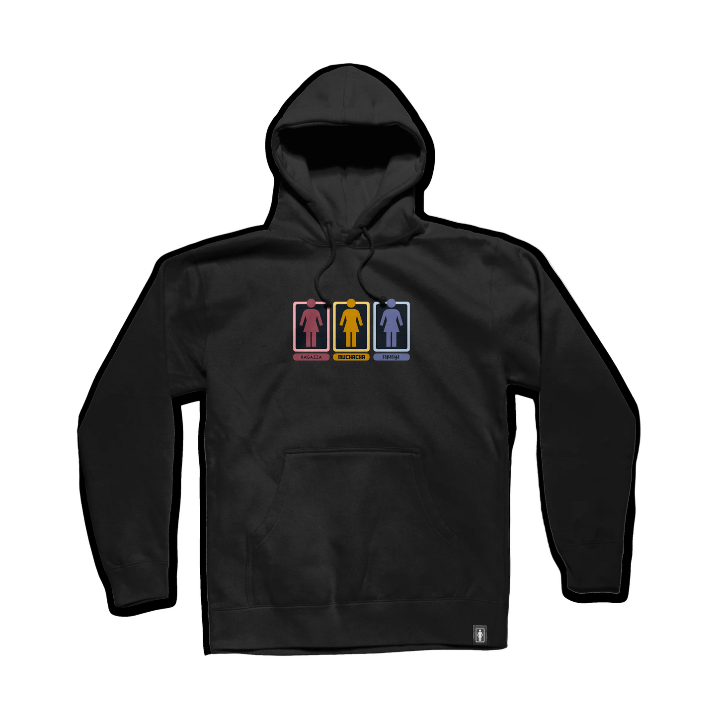 Girl Skateboards Triple OG Pullover Hoodie Black