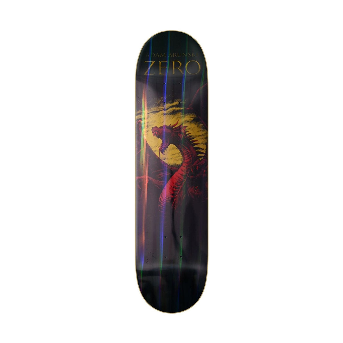 Zero Skateboards Adam Arunski Dragon 8.25" pro model features Holographic Dragon