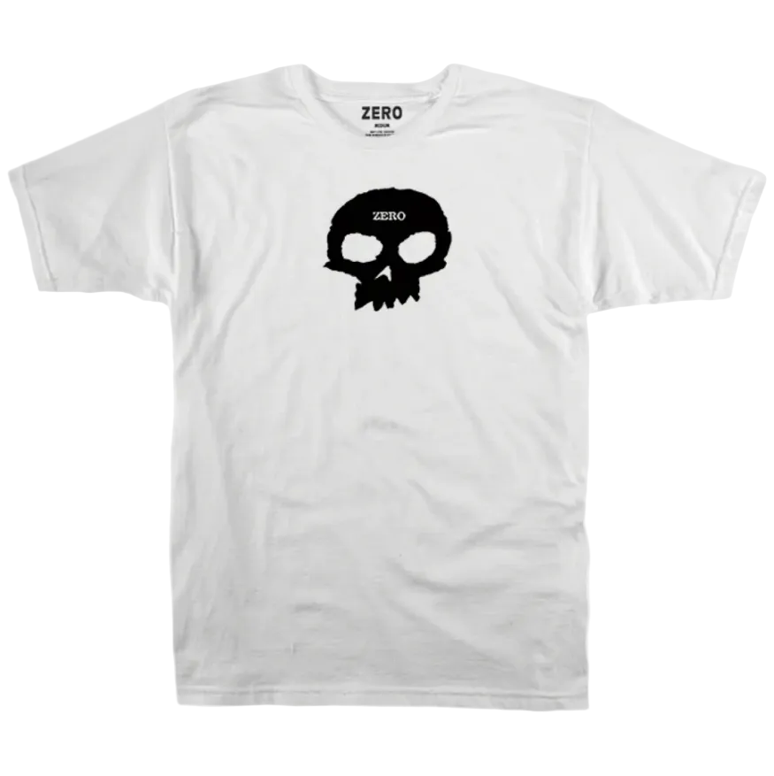 Zero Skateboards classic single skull logo screen printed.