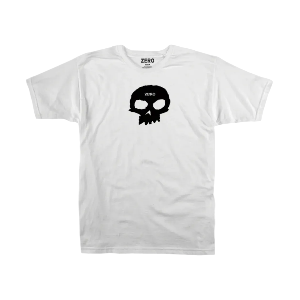 Zero Skateboards classic single skull logo screen printed.
