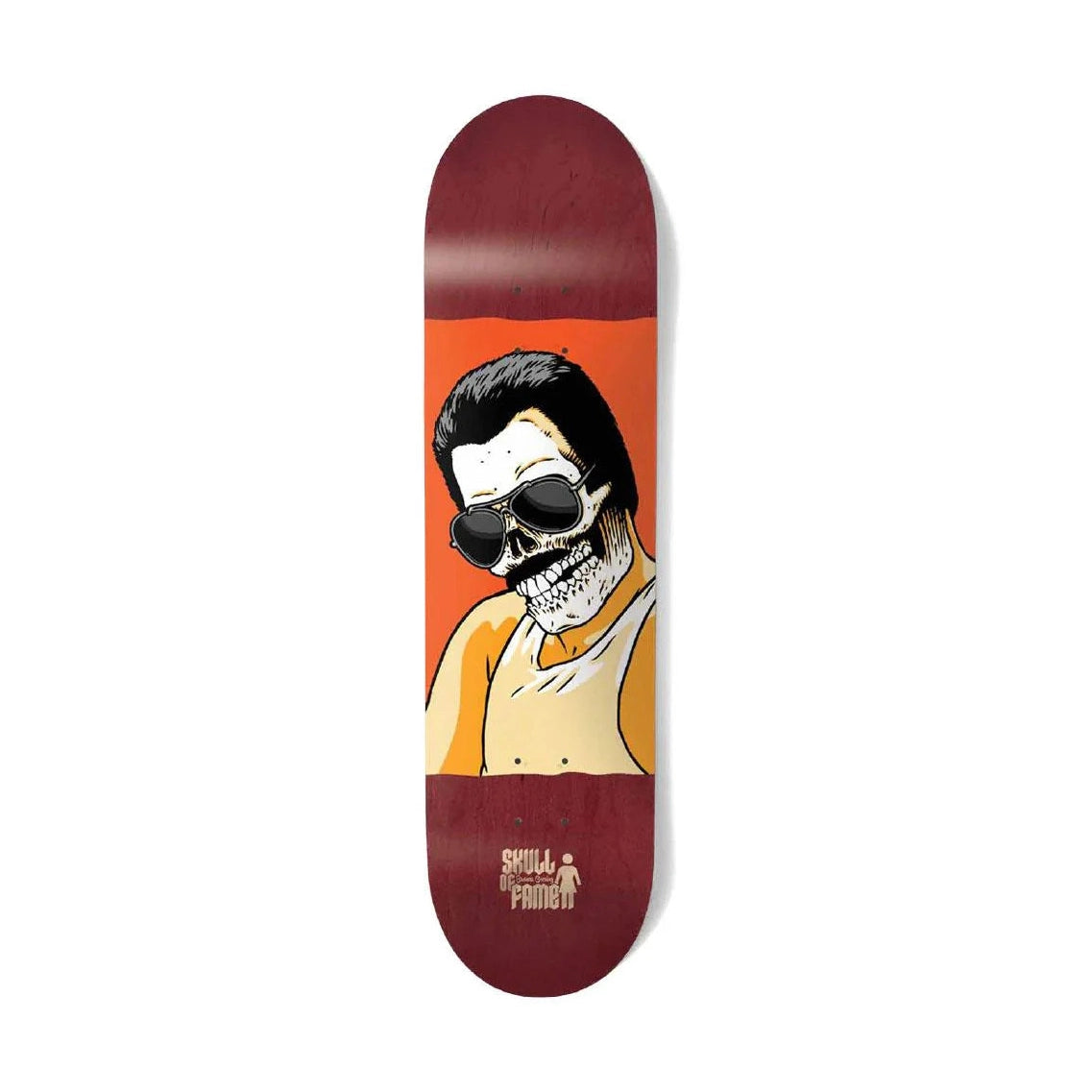 Girl Skateboard Deck Skull of Fame 8"