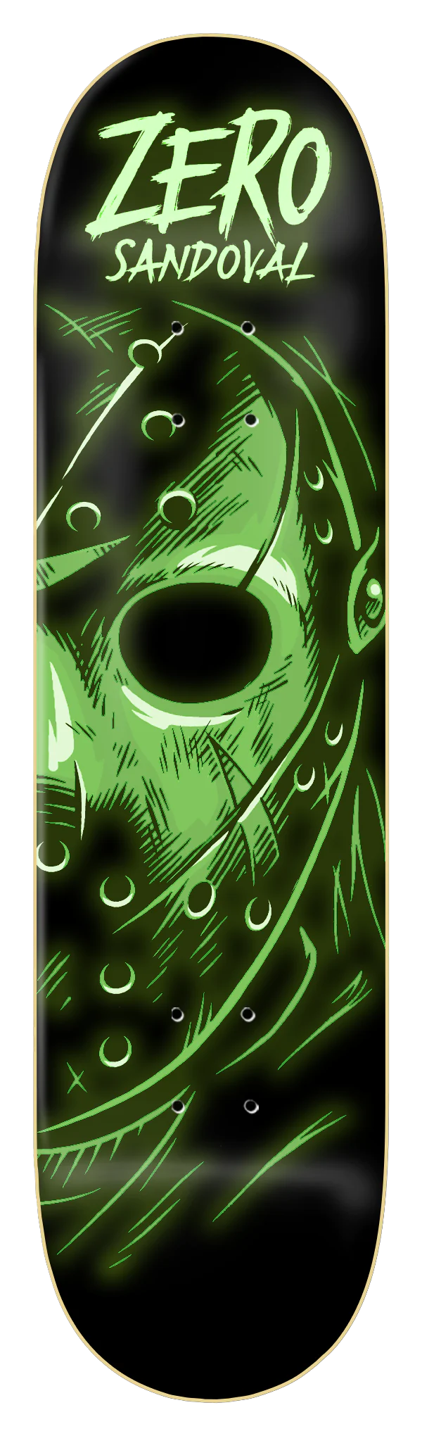 Zero Deck Fright Night Glow in the Dark Tommy Sandoval 8.5" GLOW