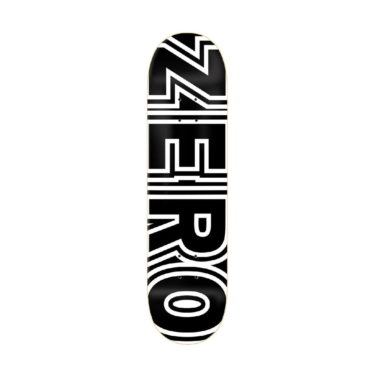 Zero Skateboards Bold Deck Black/White 8"