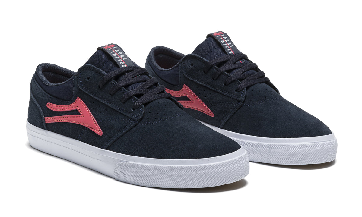 Lakai Griffin Skate Shoes | Navy Coral