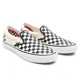 Vans Skate Slip-On Skate Shoes - Checkerboard Black/White