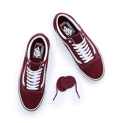 Vans Skate Old Skool Shoes | Burgundy/White