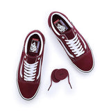 Vans Skate Old Skool Skate Shoes - Burgundy/White