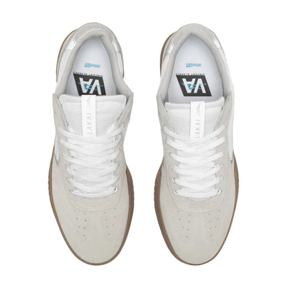 Lakai  Atlantic XLK White Suede Skate Shoes Top