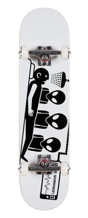 Alien Workshop Abduction Complete Skateboard - White 7'' bottom