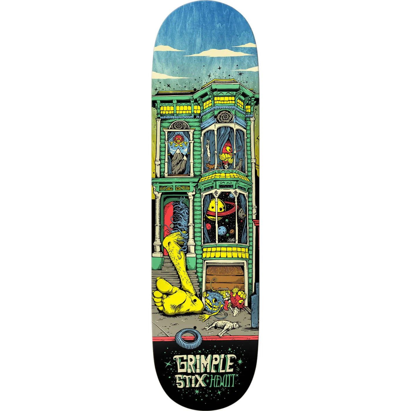 Anti Hero Hewitt Grimple Stix  Victorians Deck  8.5