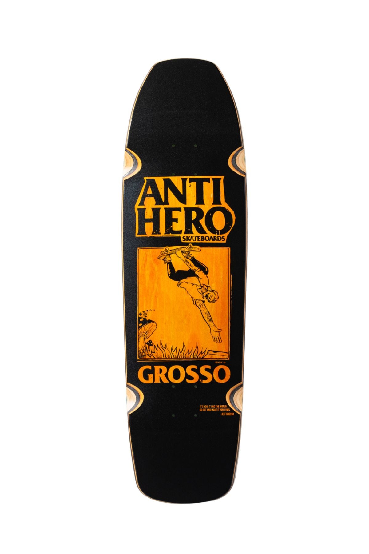 Anti Hero | Grosso Hand Plant Wheels Deck | SSD25 | Pearl Black | 9.25”