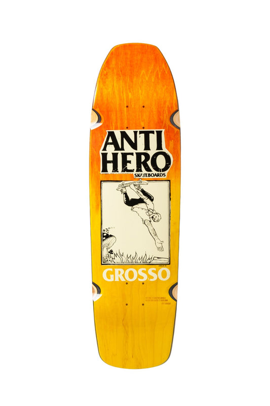 Anti Hero | Grosso Hand Plant Wheels Deck | SSD25 | Orange Fade | 9.25”