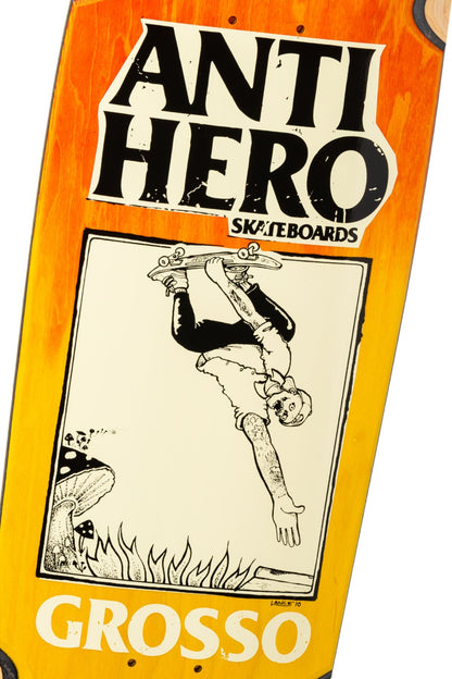 Anti Hero | Grosso Hand Plant Wheels Deck | SSD25 | Orange Fade | 9.25”