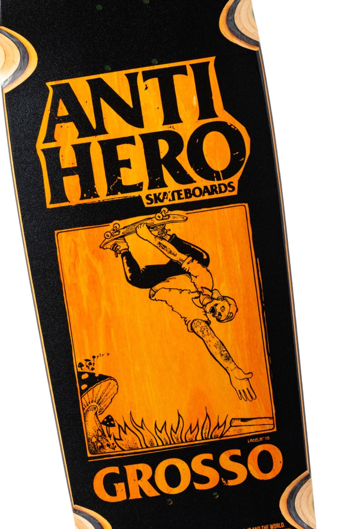 Anti Hero | Grosso Hand Plant Wheels Deck | SSD25 | Pearl Black | 9.25”