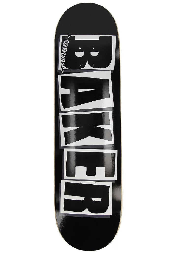 Baker Skateboards Baker Brand Logo Black/White Skateboard Deck 8.0"