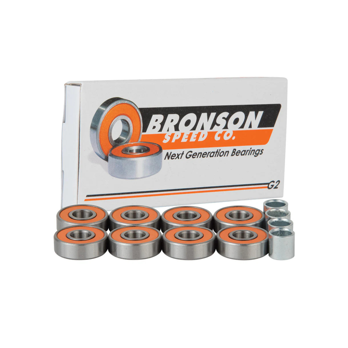 Bronson Speed Co. | G2 Skateboard Bearings | 8 Pack