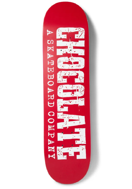 Chocolate Skateboards Western Raven Twin Tip Red 8.5" deck
