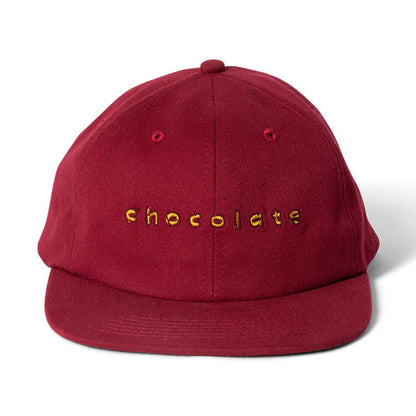 Chocolate Skateboards Comic 6 Panel Cap  Burgundy