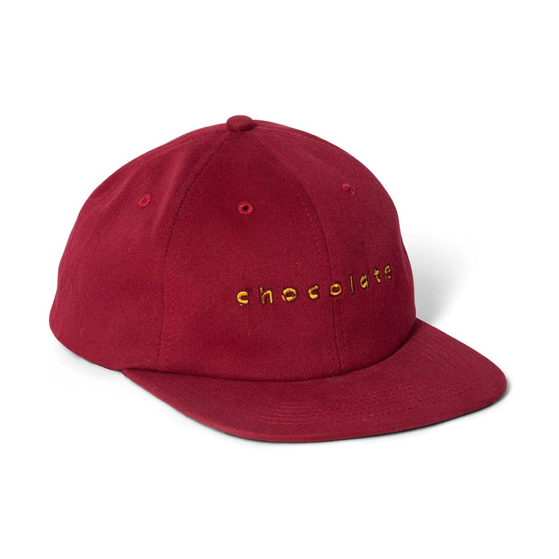 Chocolate Skateboards Comic 6 Panel Cap Burgundy Side
