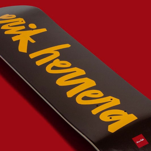 Chocolate Skateboard Deck Name Chunk Erik Herrera 8" side