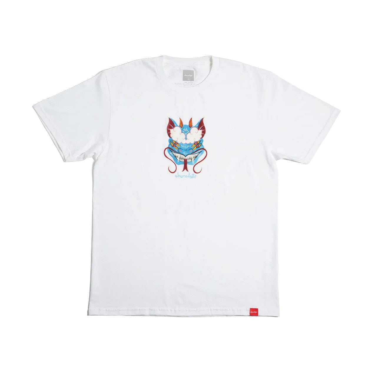 Chocolate Skateboards Mask  Tee White