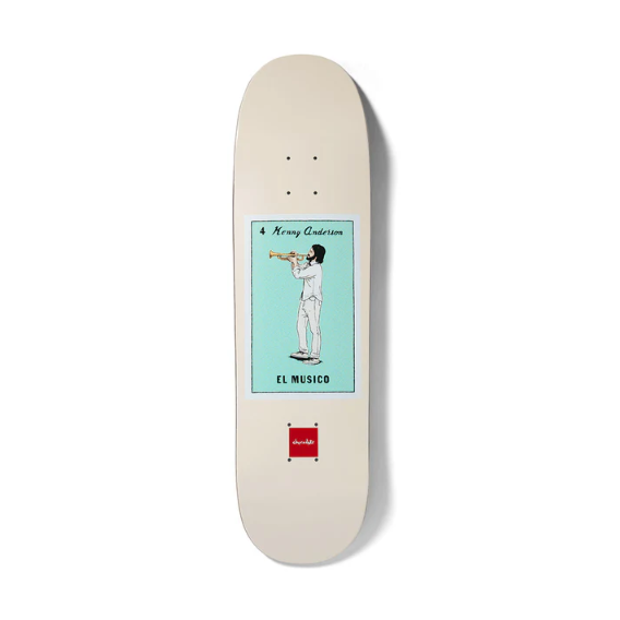 Chocolate Skateboards Loteria Card El Musico  Kenny Anderson 8.5"