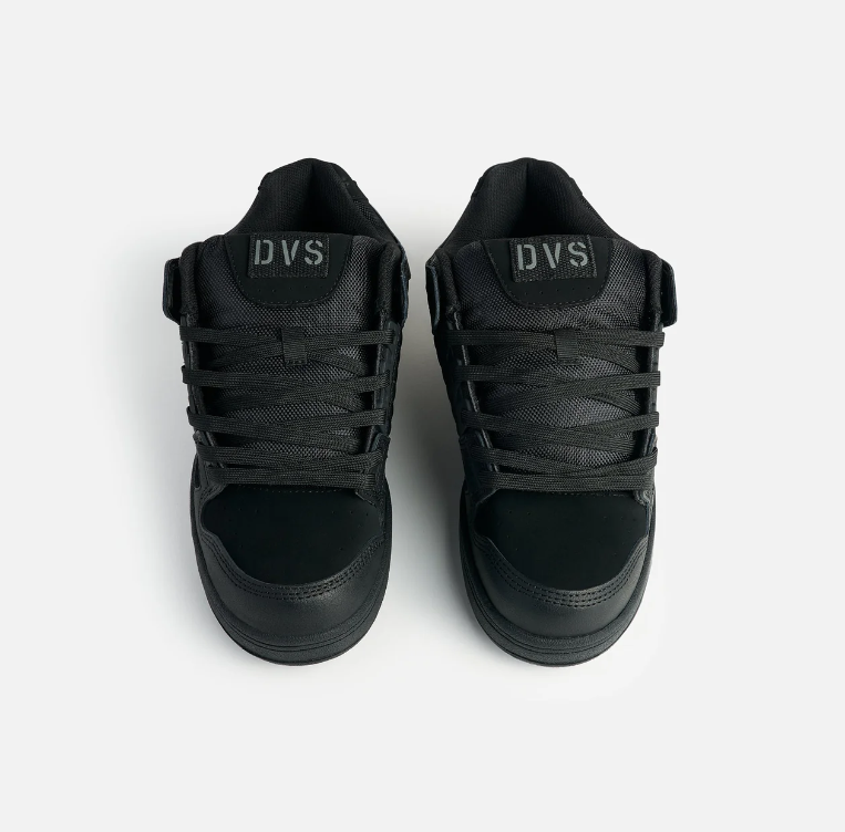 DVS Celsius Skate Shoes Black Black Top Down