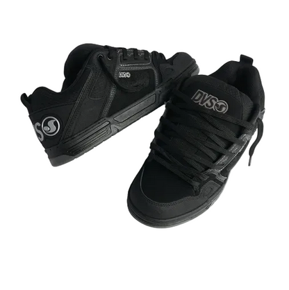 DVS Comanche Skate Shoes Black Charcoal Top Down