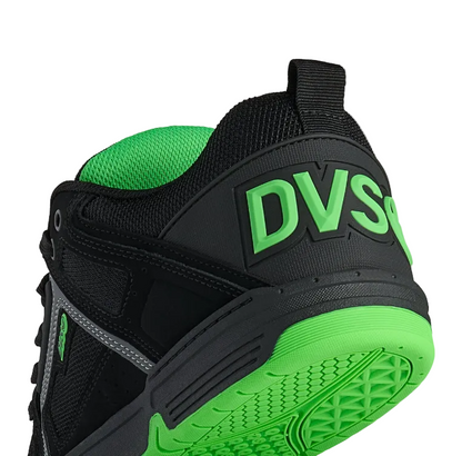 DVS Comanche Skate Shoes Black Charcoal Lime  Big Back