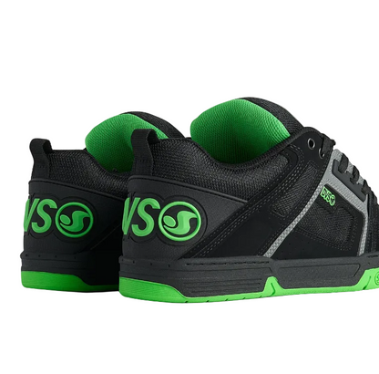 DVS Comanche Skate Shoes Black Charcoal Lime  Back