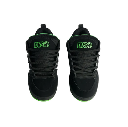 DVS Comanche Skate Shoes Black Charcoal Lime  Pair