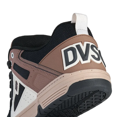 DVS Comanche Skate Shoes Black Taupe Brown Big Back