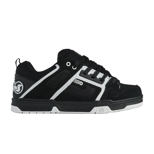 DVS Comanche Skate Shoes Black White Side