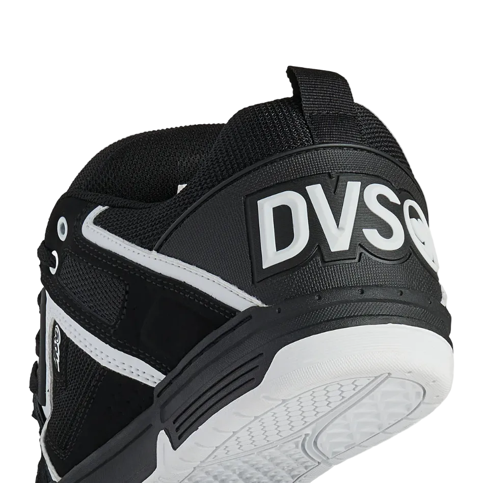DVS Comanche Skate Shoes Black White Back