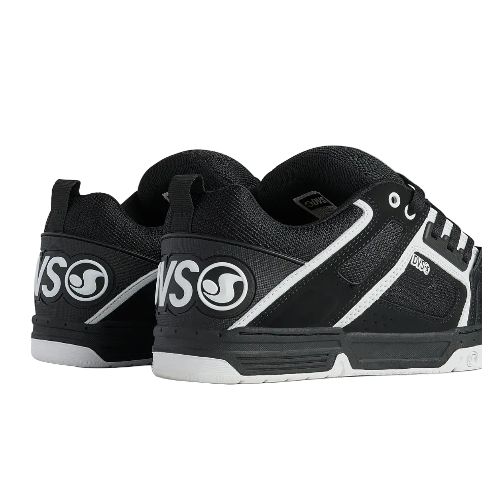 DVS Comanche Skate Shoes Black White Back 2