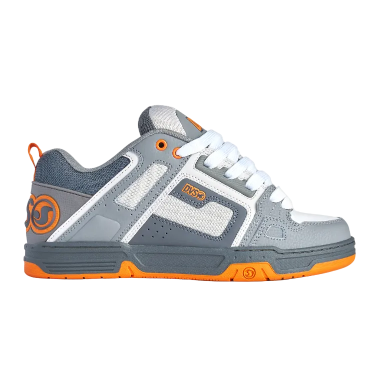 DVS Comanche Skate Shoes Charcoal Grey Orange Side